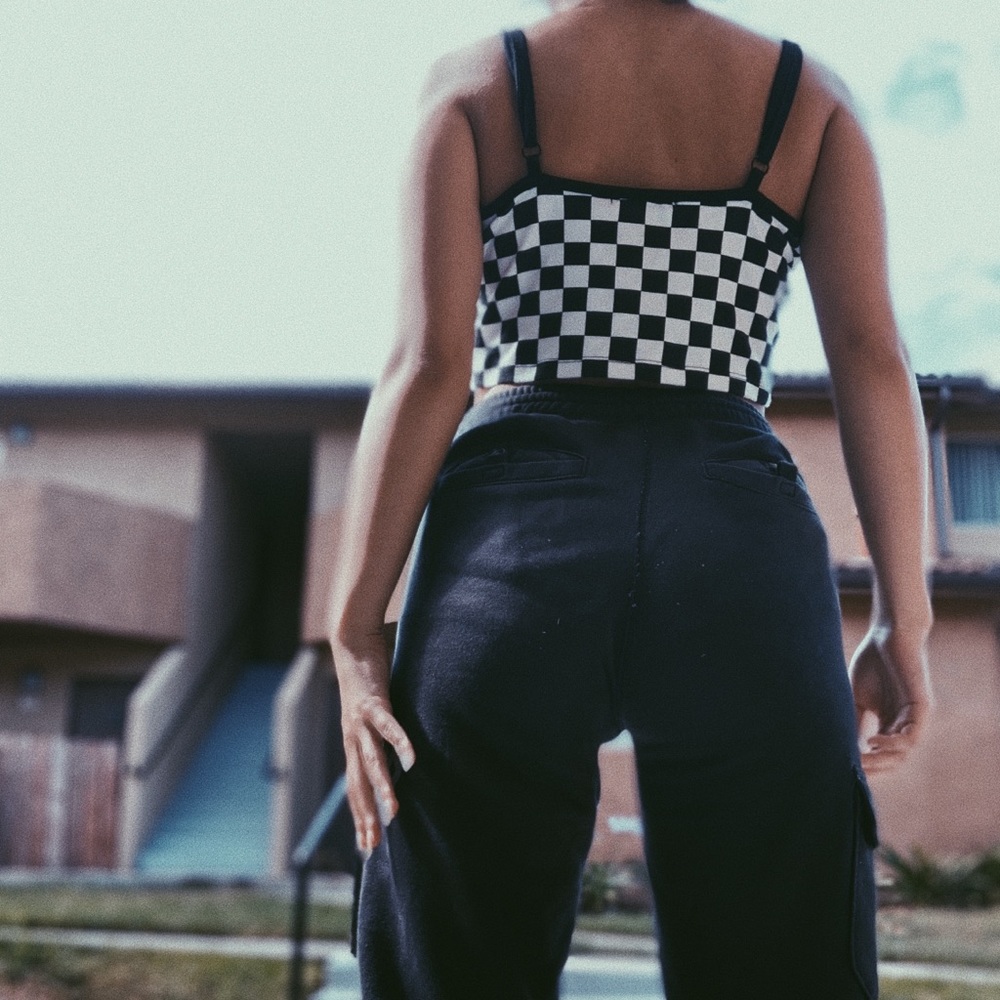 checkered top - Picture 3 of 5